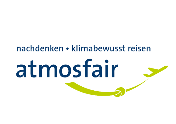 Logo atmosfair partner CO₂-Kompensation